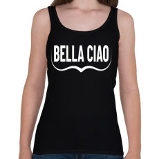 PRINTFASHION Bella Ciao bajusz - Női atléta - Fekete