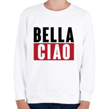 PRINTFASHION BELLA CIAO - fekete-piros - Gyerek pulóver - Fehér gyerek pulóver, kardigán