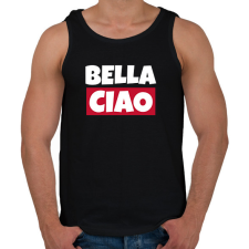 PRINTFASHION BELLA CIAO - Férfi atléta - Fekete atléta, trikó
