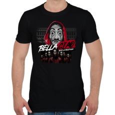 PRINTFASHION Bella Ciao - Férfi póló - Fekete