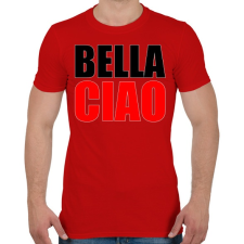 PRINTFASHION Bella ciao - Férfi póló - Piros férfi póló