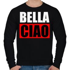 PRINTFASHION Bella ciao - Férfi pulóver - Fekete