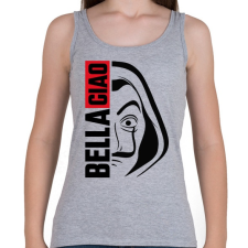 PRINTFASHION Bella ciao - Női atléta - Sport szürke női trikó