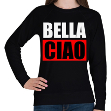 PRINTFASHION Bella ciao - Női pulóver - Fekete női pulóver, kardigán