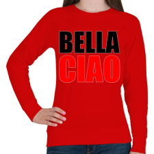 PRINTFASHION Bella ciao - Női pulóver - Piros női pulóver, kardigán
