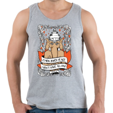 PRINTFASHION Belső béke - Férfi atléta - Sport szürke atléta, trikó