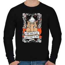 PRINTFASHION Belső béke - Férfi pulóver - Fekete férfi pulóver, kardigán