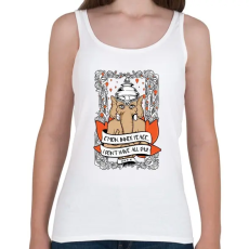 PRINTFASHION Belső béke - Női atléta - Fehér