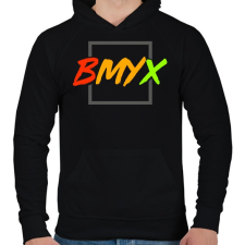 PRINTFASHION BeMyEx - Férfi kapucnis pulóver - Fekete férfi pulóver, kardigán