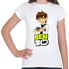 PRINTFASHION Ben ten - Női póló - Fehér női póló