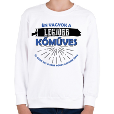 PRINTFASHION Béna pólót kaptam - Kőműves - Gyerek pulóver - Fehér