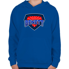 PRINTFASHION BENETT - Gyerek kapucnis pulóver - Királykék