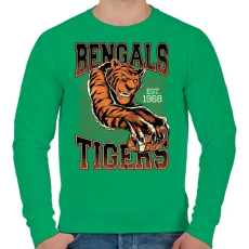 PRINTFASHION Bengáli tigris - Férfi pulóver - Zöld