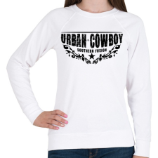 PRINTFASHION Bergeron Rodeo Grounds - Női pulóver - Fehér női pulóver, kardigán