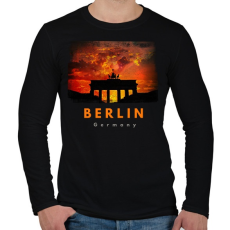 PRINTFASHION berlin - Férfi hosszú ujjú póló - Fekete
