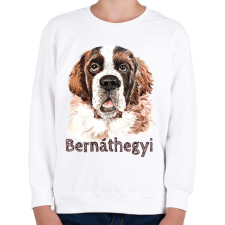 PRINTFASHION Bernáthegyi - Gyerek pulóver - Fehér gyerek pulóver, kardigán