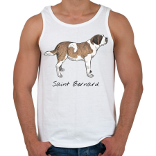 PRINTFASHION Bernáthegyi kutyafajta - Férfi atléta - Fehér atléta, trikó