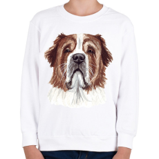 PRINTFASHION Bernáthegyi vízfestékes - Gyerek pulóver - Fehér