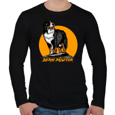 PRINTFASHION Berni pásztor - Férfi hosszú ujjú póló - Fekete