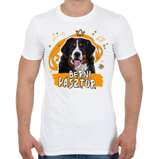 PRINTFASHION Berni pásztor firka - Férfi póló - Fehér férfi póló