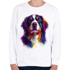 PRINTFASHION Berni Pásztorkutya - Gyerek pulóver - Fehér gyerek pulóver, kardigán