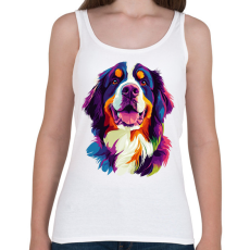 PRINTFASHION Berni Pásztorkutya Portré - Női atléta - Fehér