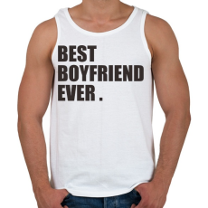 PRINTFASHION Best boyfriend - Férfi atléta - Fehér