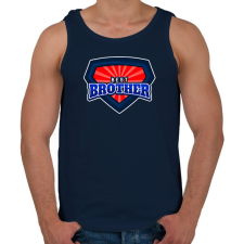PRINTFASHION BEST BROTHER - Férfi atléta - Sötétkék atléta, trikó