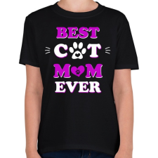 PRINTFASHION Best Cat  - Gyerek póló - Fekete gyerek póló