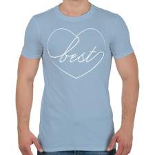 PRINTFASHION Best - Férfi póló - Világoskék férfi póló