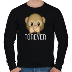 PRINTFASHION Best Friends - Monkey 3 - Férfi pulóver - Fekete
