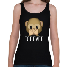 PRINTFASHION Best Friends - Monkey 3 - Női atléta - Fekete női trikó