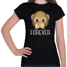 PRINTFASHION Best Friends - Monkey 3 - Női póló - Fekete