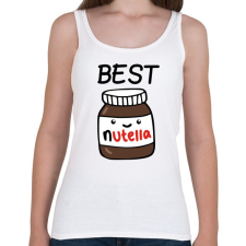 PRINTFASHION Best Friends - Nutellás kenyér 1 - Női atléta - Fehér női trikó