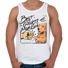 PRINTFASHION Best Golden Mom Ever - Férfi atléta - Fehér atléta, trikó