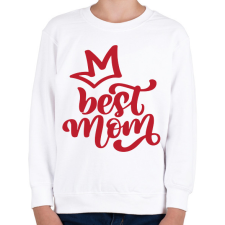 PRINTFASHION Best mom  - Gyerek pulóver - Fehér gyerek pulóver, kardigán
