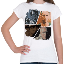 PRINTFASHION Best of Clint Eastwood - Női póló - Fehér női póló