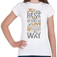 PRINTFASHION Best things in life - Női póló - Fehér