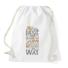 PRINTFASHION Best things in life - Sportzsák, Tornazsák - Fehér