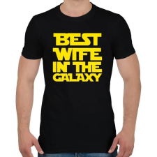 PRINTFASHION Best wife - Férfi póló - Fekete férfi póló