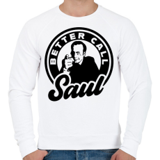PRINTFASHION Better Call Saul  - Férfi pulóver - Fehér