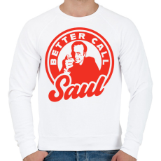 PRINTFASHION Better Call Saul  - Férfi pulóver - Fehér