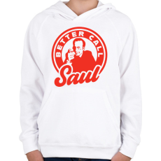 PRINTFASHION Better Call Saul  - Gyerek kapucnis pulóver - Fehér