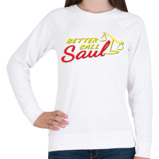 PRINTFASHION Better Call Saul Logo - Női pulóver - Fehér női pulóver, kardigán