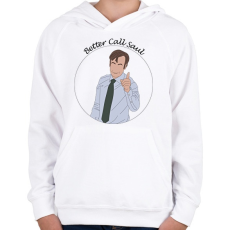 PRINTFASHION Better Call Saul - minta - Gyerek kapucnis pulóver - Fehér