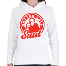PRINTFASHION Better Call Saul  - Női kapucnis pulóver - Fehér