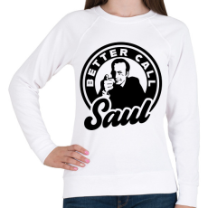 PRINTFASHION Better Call Saul  - Női pulóver - Fehér