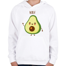 PRINTFASHION (Better) half - Gyerek kapucnis pulóver - Fehér gyerek pulóver, kardigán