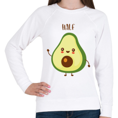 PRINTFASHION (Better) half - Női pulóver - Fehér