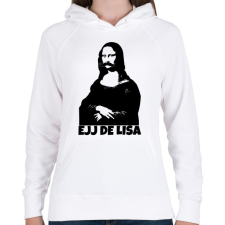 PRINTFASHION BETYÁROS LISA - Női kapucnis pulóver - Fehér női pulóver, kardigán